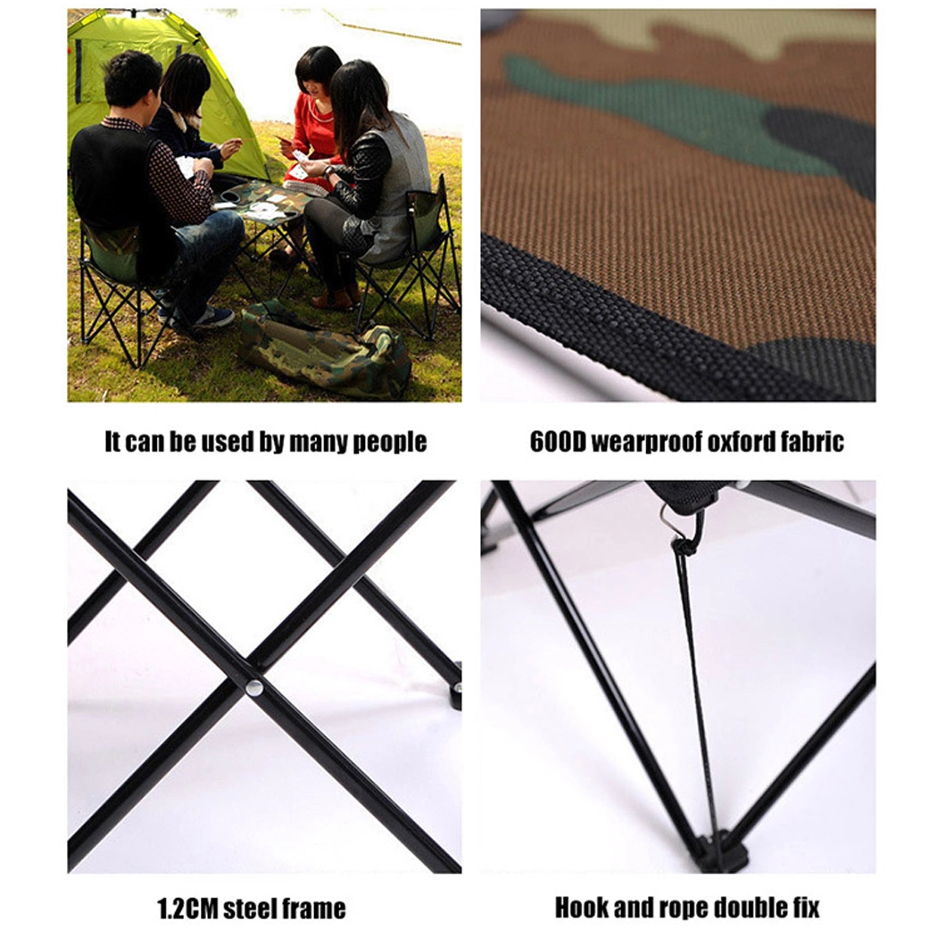 Wholesale Outdoor Camping Small Folding Table and Chair Set High Quality Army Lightweight Portable Chair