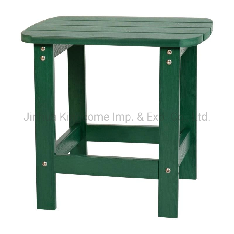 Morden Outdoor Furniture Home Hotel Restaurant Patio Garden Sets Dining Table Set Aluminum Rattan Plastic Wood Synthetic Wood Outdoor Table in Green