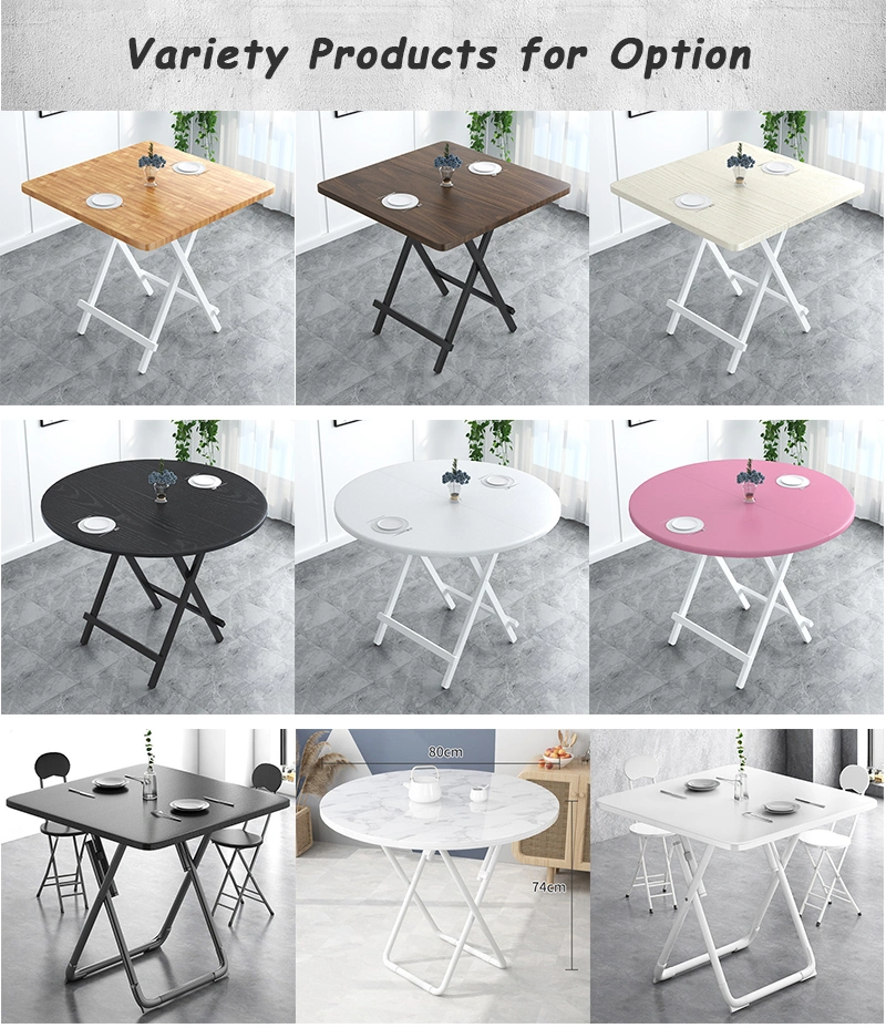 Wholesale Modern Home Outdoor Customized Style Portable Round Party Picnic Folding Dining Table