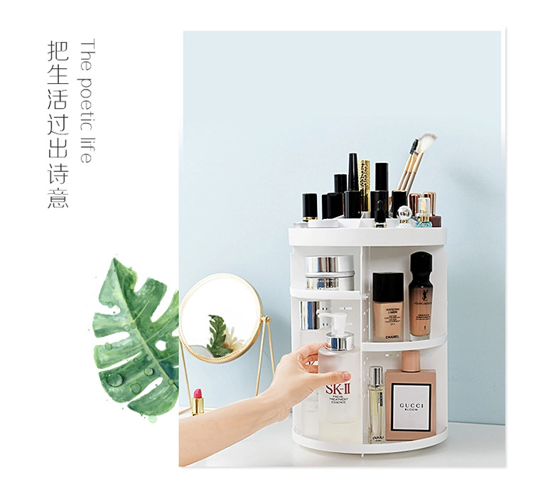 Large Capacity Organizing Rack for Transparent Cosmetic Boxes