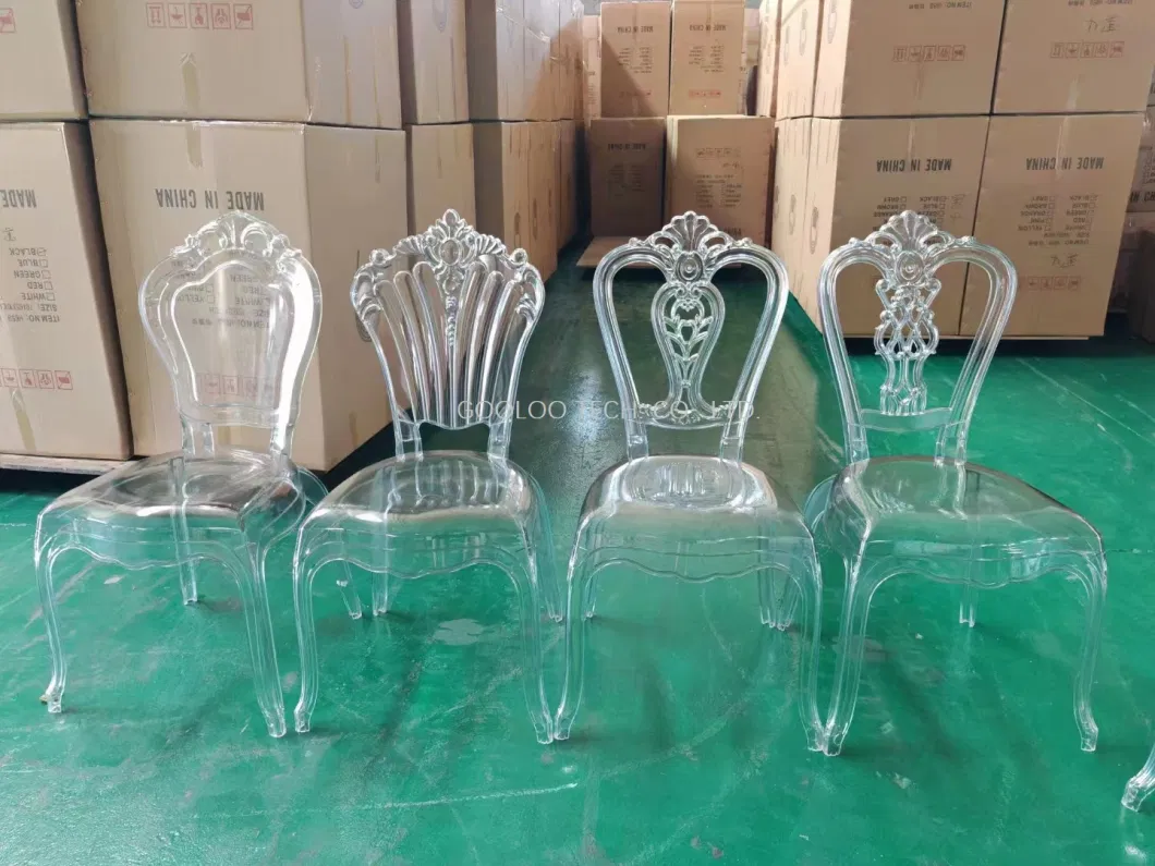 Banquet Acrylic Transparent Wedding Ghost Palace Chairs for Events and Party