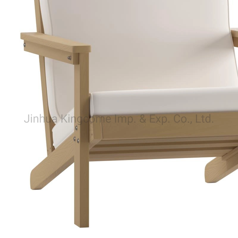 Outdoor Two Person Kd Structure Portable Camping Bench Soft Double Seat Beach Chair in Coffee Color