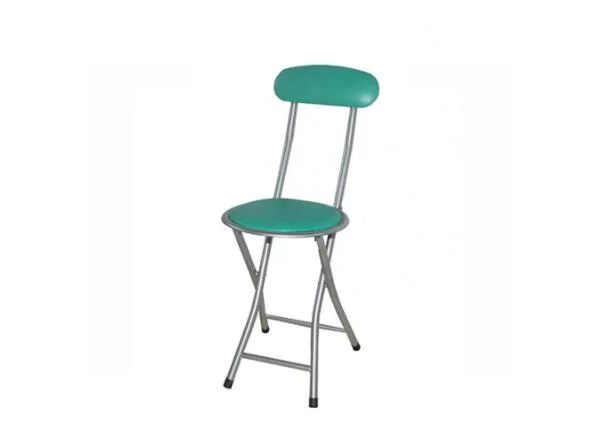 Soft Vinyl Upholstered Small Folding Chair for Living Room