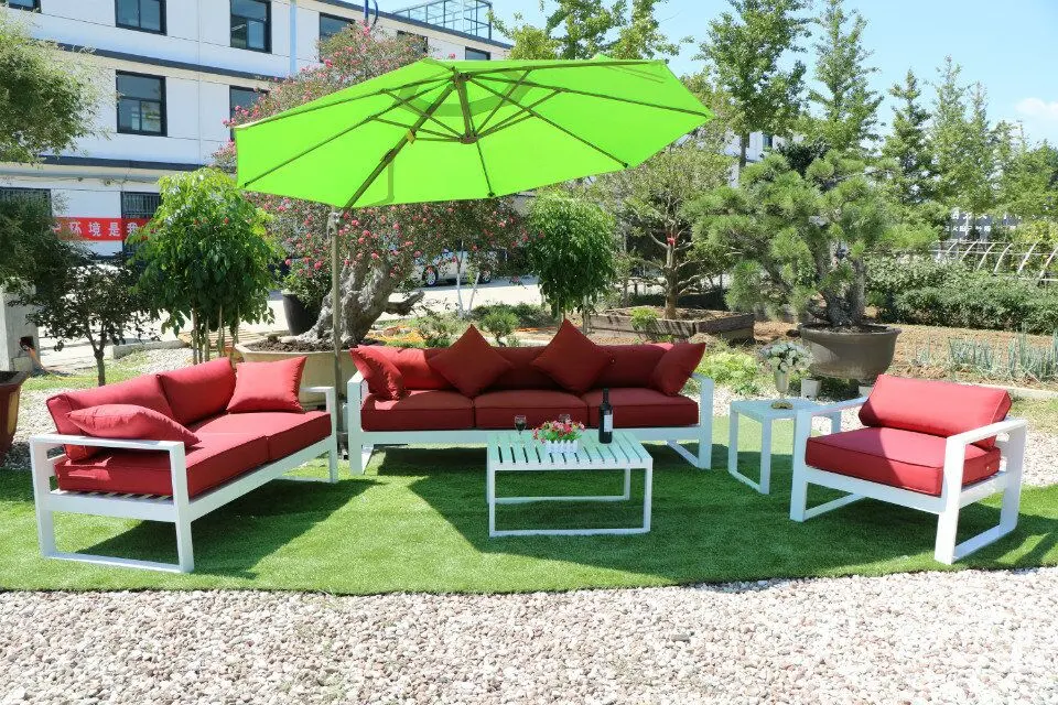 Outdoor Sofa Set Cast Aluminum Leisure Love Sofa Seat Garden Sofa Sets