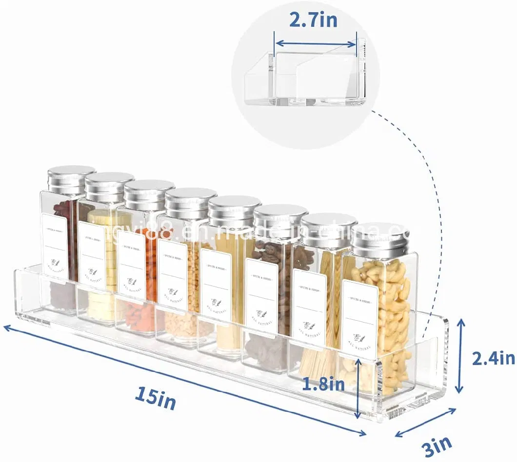 Factory Wholesale Custom Acrylic Spice Rack