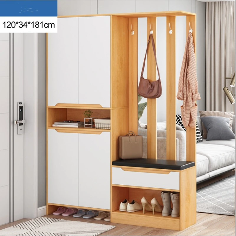 Shoe Cabinet Household Entrance Large-Capacity Economical Porch Cabinet Entrance Storage Hall Cabinet Hanging Coat Rack Integrated Shoe Rack