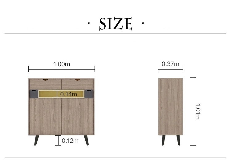 MDF Shoe Rack Storage Cabinet Wooden Furniture Entryway Floor Unit Customized Factory Supply