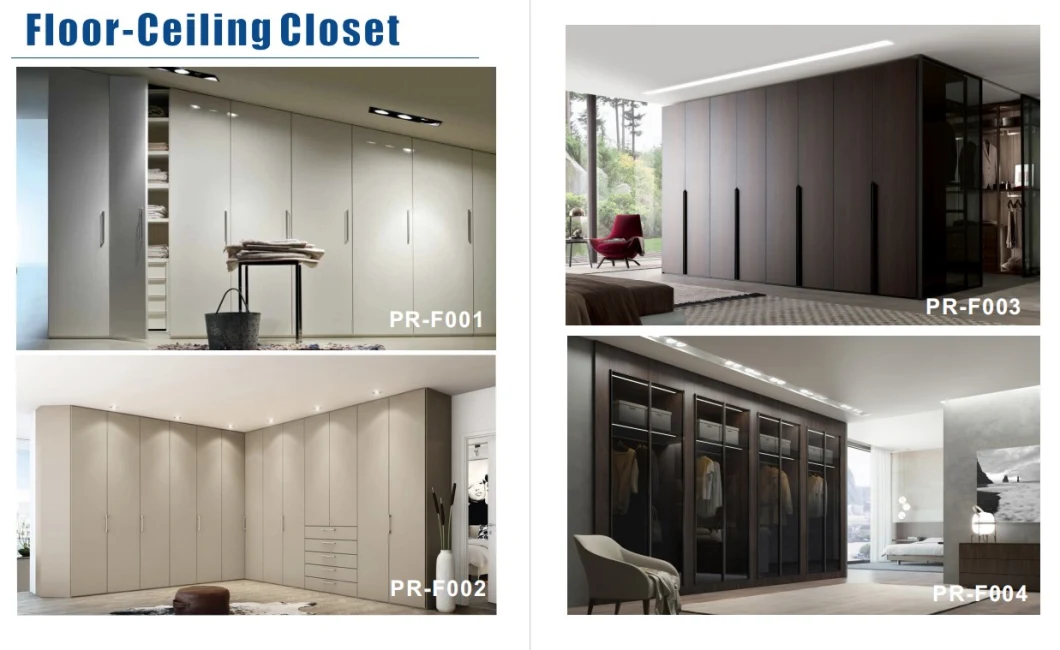 Prima Customized Luxurious Solid Wood Walk in Closet with Shoes Cabinet