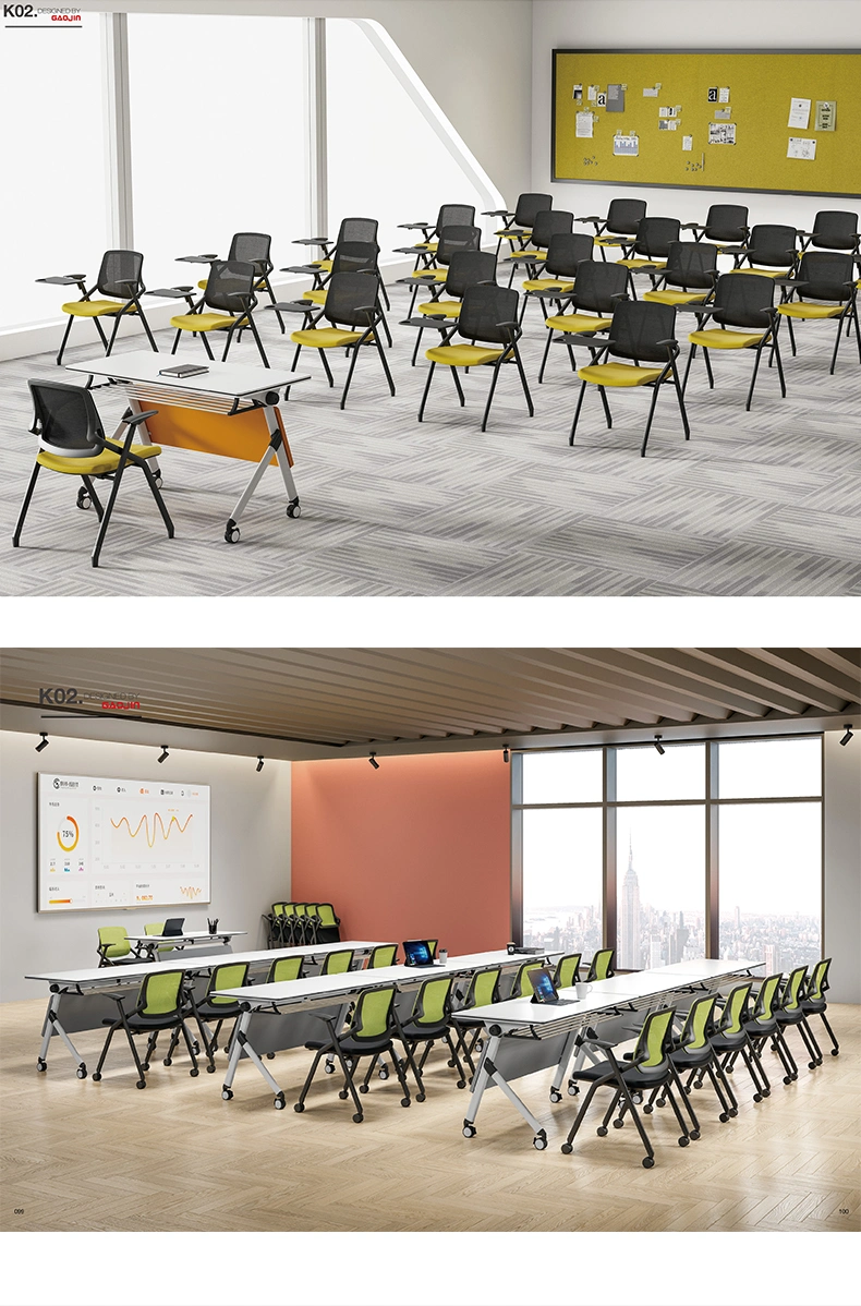 Wholesale Furniture Office Meeting Training School Folding Conference Lecture Chair Writing Table