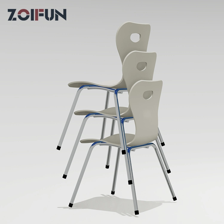 Simple Dining Stackable Plastic Chair PP Office Training Chair Meeting Room Chair Without Arm