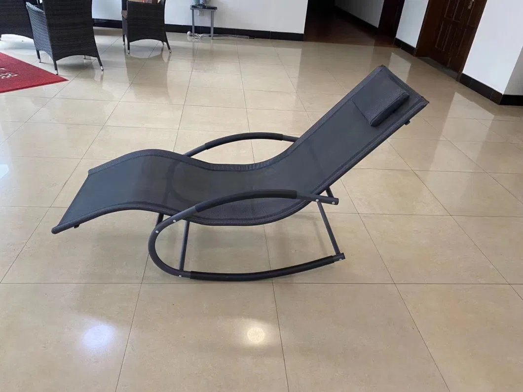 Rocking Lounger Patio Chaise Sunbathing Chair