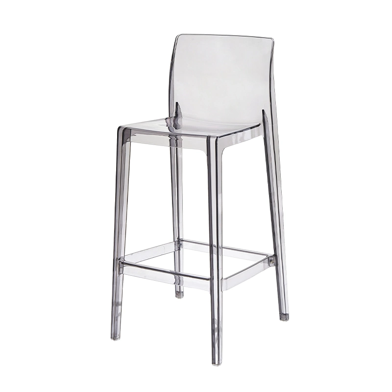 Crystal PC Material Fashionable 75 Height Barstool for House and Commercial