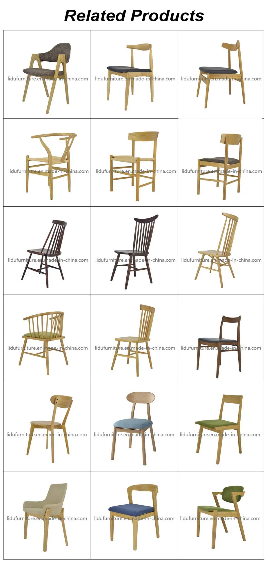 Modern Wood Dining Chairs with Cheap Price/Dining Room Chairs/Classic Cafe Dining Chair/Walnut Color Chair/Individual Chair