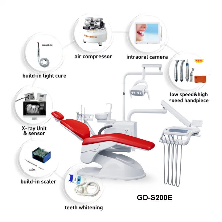 New Clinic Used Floor Type Dental Unit Chair From Manufacturer