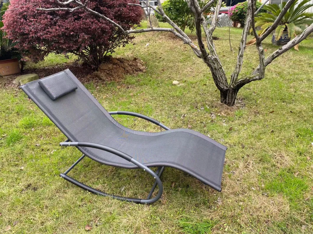 Rocking Lounger Patio Chaise Sunbathing Chair