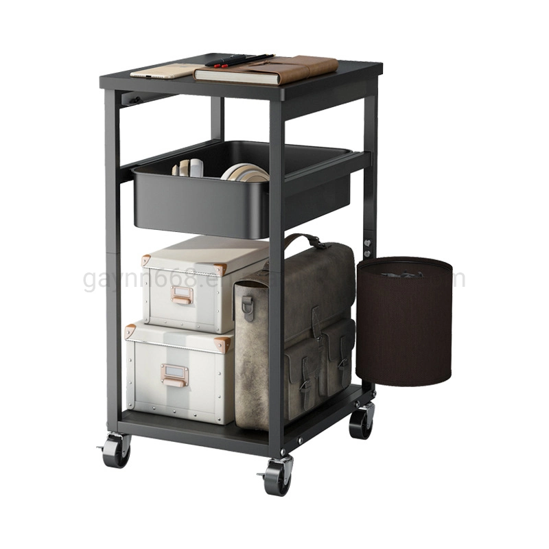 Stainless Steel Storage Rack Bracket Cart for The Narrow Corner Space with Universatile Wheels