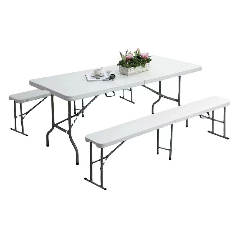 Folding Table Outdoor Portable Rectangular Small Dining Table and Chairs