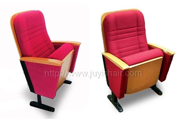 Jy-602 Fabric Price Auditorium Chair Wooden Folding Chair Armchair