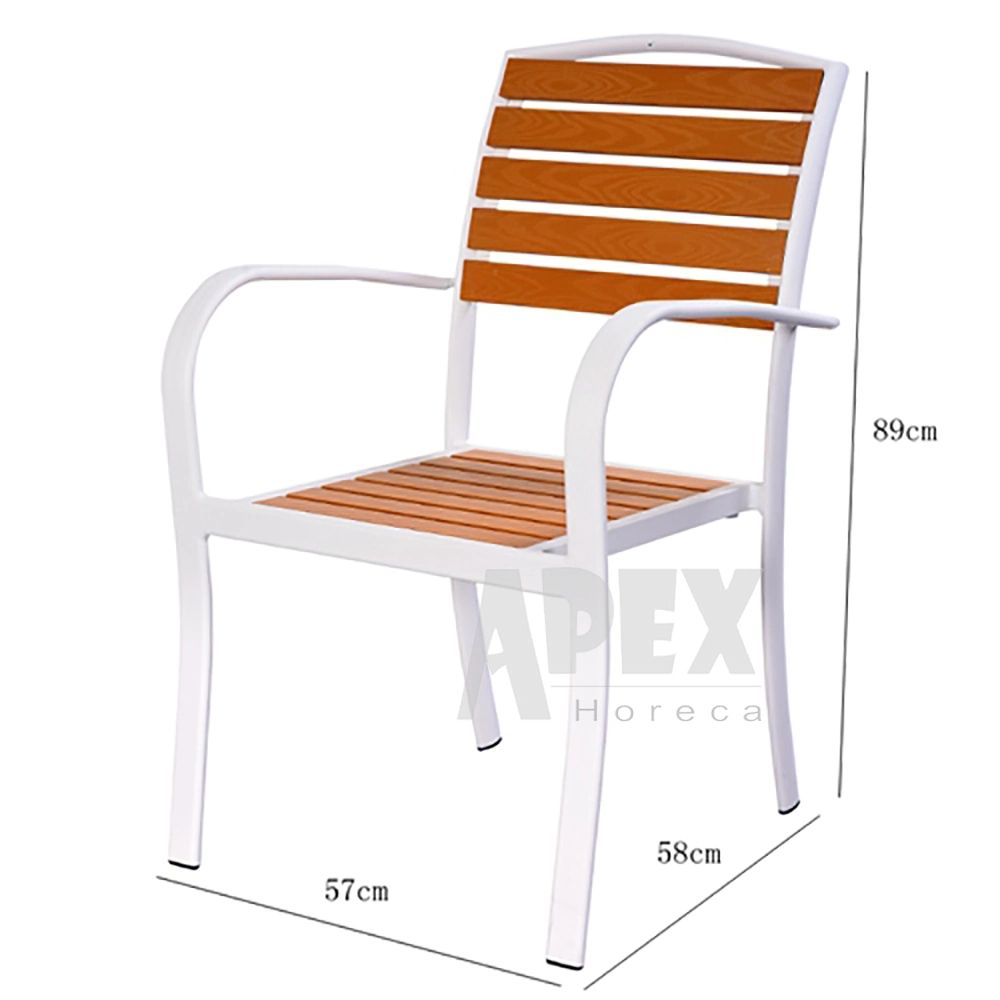 Outdoor Garden Furniture Set Dining Chair Table Balcony Backrest Armchair