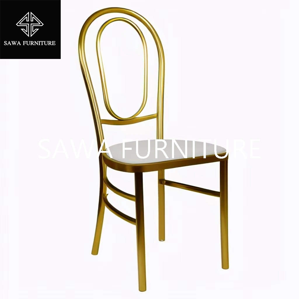 Phoenix Hotel Chair Throne Wedding Chair Outdoor Metal Golden Wedding Chair