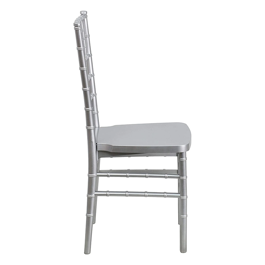 Banquet Party Dining Plastic Monobloc Silver Resin Chiavari Chair for Events