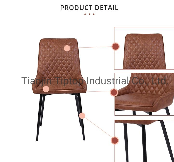 Customized Factory Supply Simple Design Durable Fabric Arm Dining Chairs