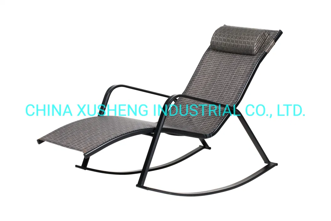 Outdoor Garden Furniture Textilene Lying Lounge Beach Chair