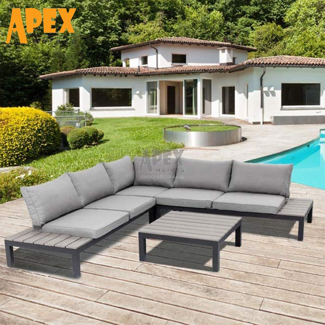 Wholesale Home Outdoor Garden Patio Bistro Sectional Hotel Resorts Lounger Sofa Furniture Set