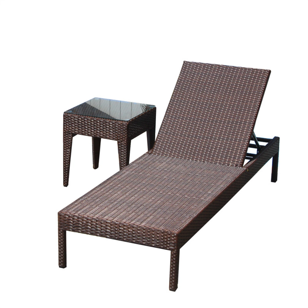 La fábrica de Rattan Patio Garden Beach Bed Tumbona Tumbona