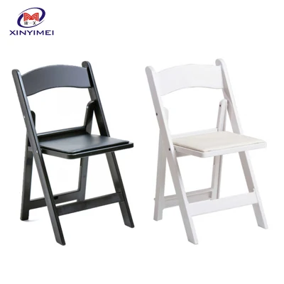  Mobili per esterni Black White Plastic Folding resina Wedding Party Wimbledon Sedia (XYM-W12)