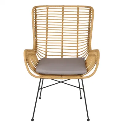  Moderna sedia da giardino in rattan in alluminio da pranzo Set di sedie combinate all&prime;aperto