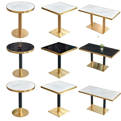  Moderno Cafe Table Chairs, fast food, tavolo da pranzo, ristorante Mobili Bar Pub Sedie da tavolo con gamba in metallo