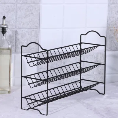  Rack per spezie multiuso in metallo di alta qualità a 3 livelli per Cucina di stoccaggio