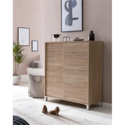  Arredamento domestico di design moderno e semplice, con esposizione del rack per cassoncino di scarpe