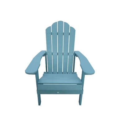  Materiale ecologico di buona qualità Design moderno Mobili per esterni in polistirene legno Diversi colori sedia pieghevole Adirondack sedia