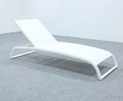  Esterno Spiaggia lettino da sole Furniture Hotel Poolside alluminio Sling lettino da sole