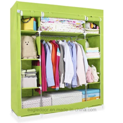  Moderno armadio semplice tessuto casalinghi tessuto pieghevole Ward Storage Assembly Armadio semplice con combinazione di rinforzo king size (FW-58A)