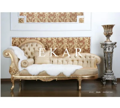 High Luxury Antiquariato Chaise stile europeo Classico legno massiccio scolpito Chaise Lounge