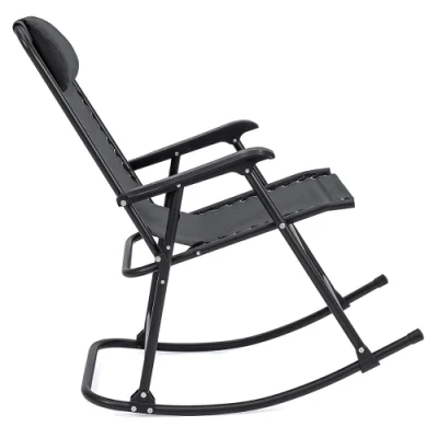  Sedia a dondolo reclinabile poggiatesta patio Pool Yard Outdoor Portable Zero Sedia a gravità per campeggio pesca Spiaggia pieghevole
