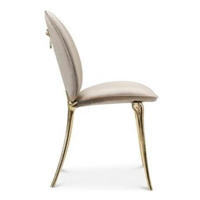  Nuovo evento Hot sale Butterfly Design banchetti Wedding Party in acciaio inox Sedia da pranzo in acciaio, arredamento moderno della lobby dell&prime;hotel, quattro posti a sedere Sedie in tessuto