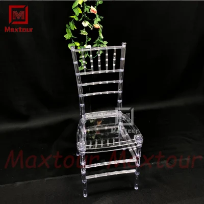  Sedia in resina Tiffany Crystal trasparente Chiavari sedia da sposa per festa