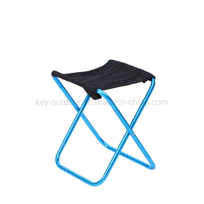 Esterno in lega di alluminio portatile Spiaggia Giardino picnic sgabello pieghevole Mini Deposito sedia da pesca Ultralight Mobili da campeggio sedia