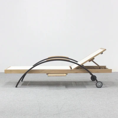 Teak legno sdraio Mobili esterni lettino piscina Letto