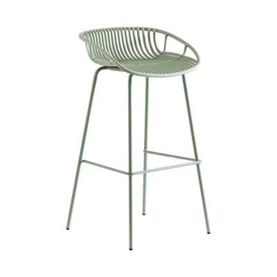  Classic Nordic PP plastica cucina gamba in metallo sgabello ad alta barra Sedie da pranzo sedia a sgabelli con poggiapiedi