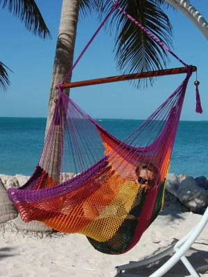 Camera singola in stile caraibico, giardino all&prime;aperto, damaca pieghevole, oscillazione Sedia