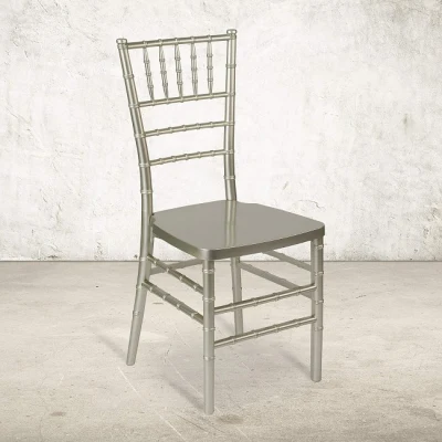 Champagne Stackable resina metallo Tiffany Chiavari Sedie per matrimoni evento
