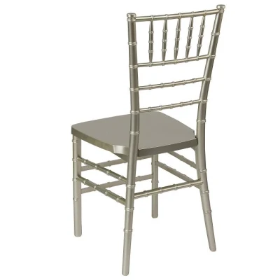Champagne Stackable resina metallo Tiffany Chiavari Sedie per matrimoni evento