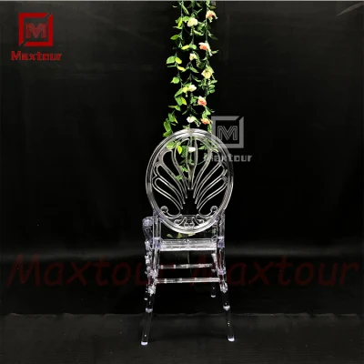 Wedding trasparente acrilico Outdoor Dining Furniture Ristorante picnic resina plastica Sedia in cristallo Chiavari Tiffany