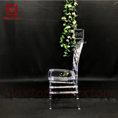 Wedding trasparente acrilico Outdoor Dining Furniture Ristorante picnic resina plastica Sedia in cristallo Chiavari Tiffany