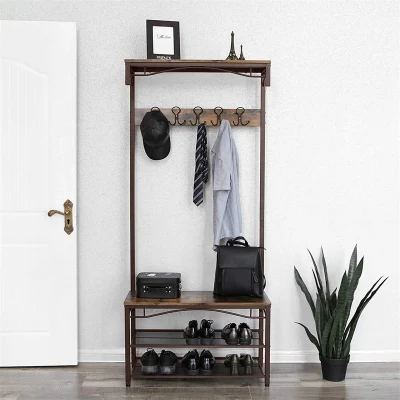  Rack per scarpe e rack per cappotto 3 in 1 in vendita a caldo Rack di stoccaggio per ingresso